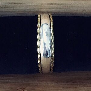 $118 Sterling & Gold Estate Cuff  Marked MEXICO 925